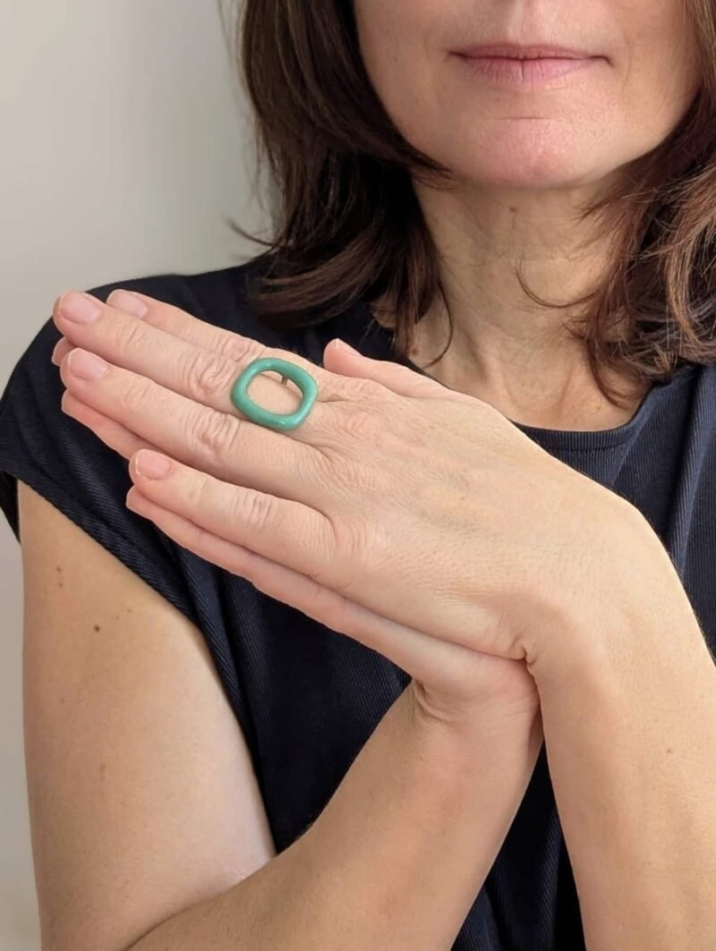 Bague Bubble Carré – Image 6