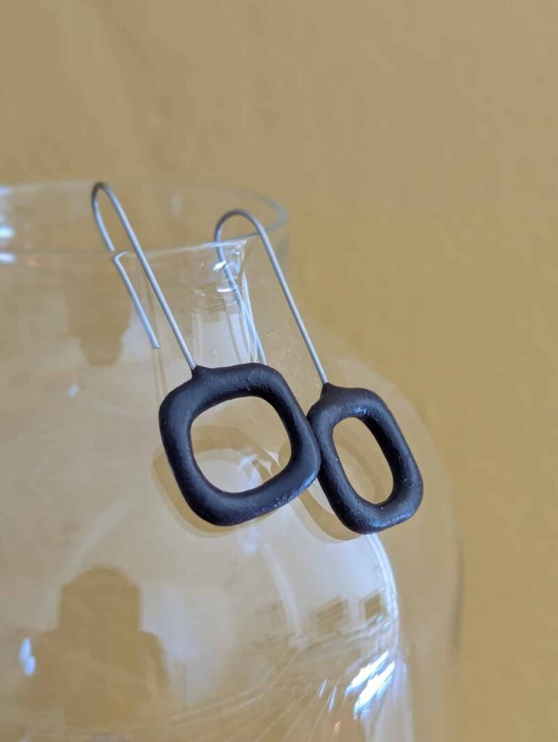 Boucles d'oreilles Bubble L Carré – Image 7