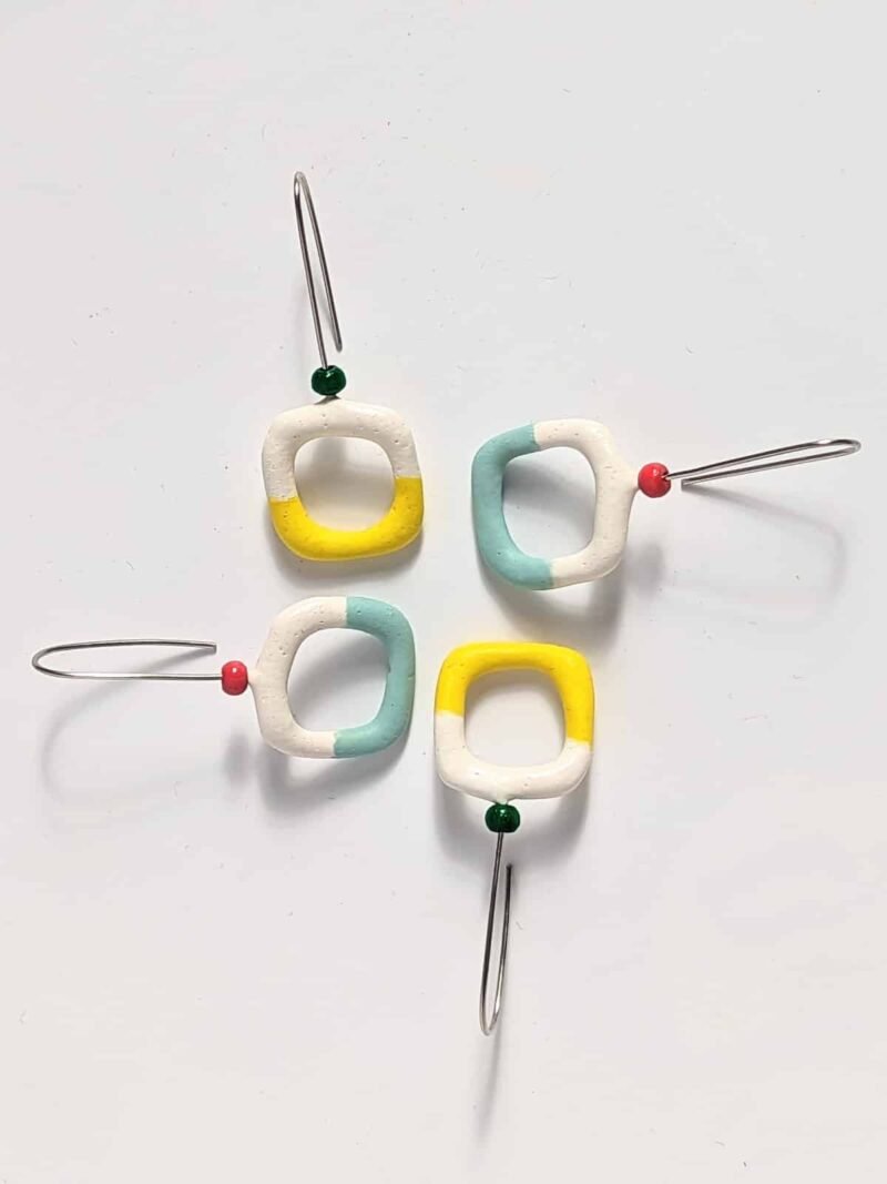 Boucles d'oreilles Bubble L Bicolore – Image 9