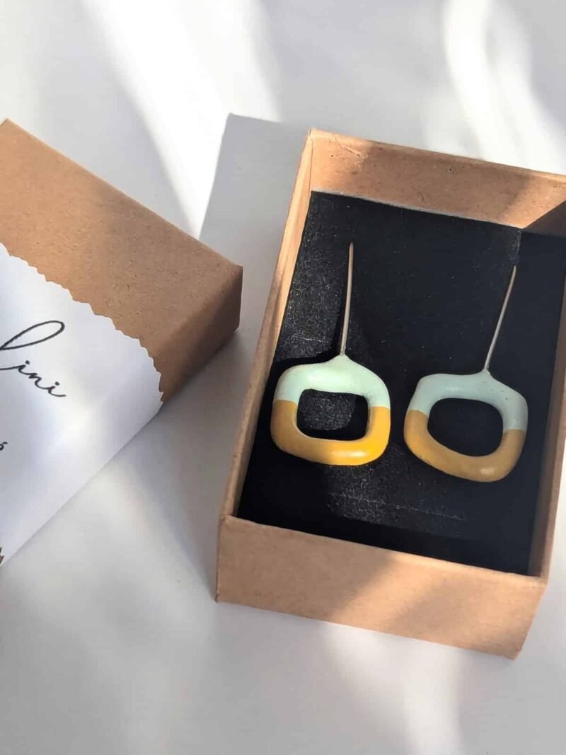 Boucles d'oreilles Bubble L Bicolore – Image 6