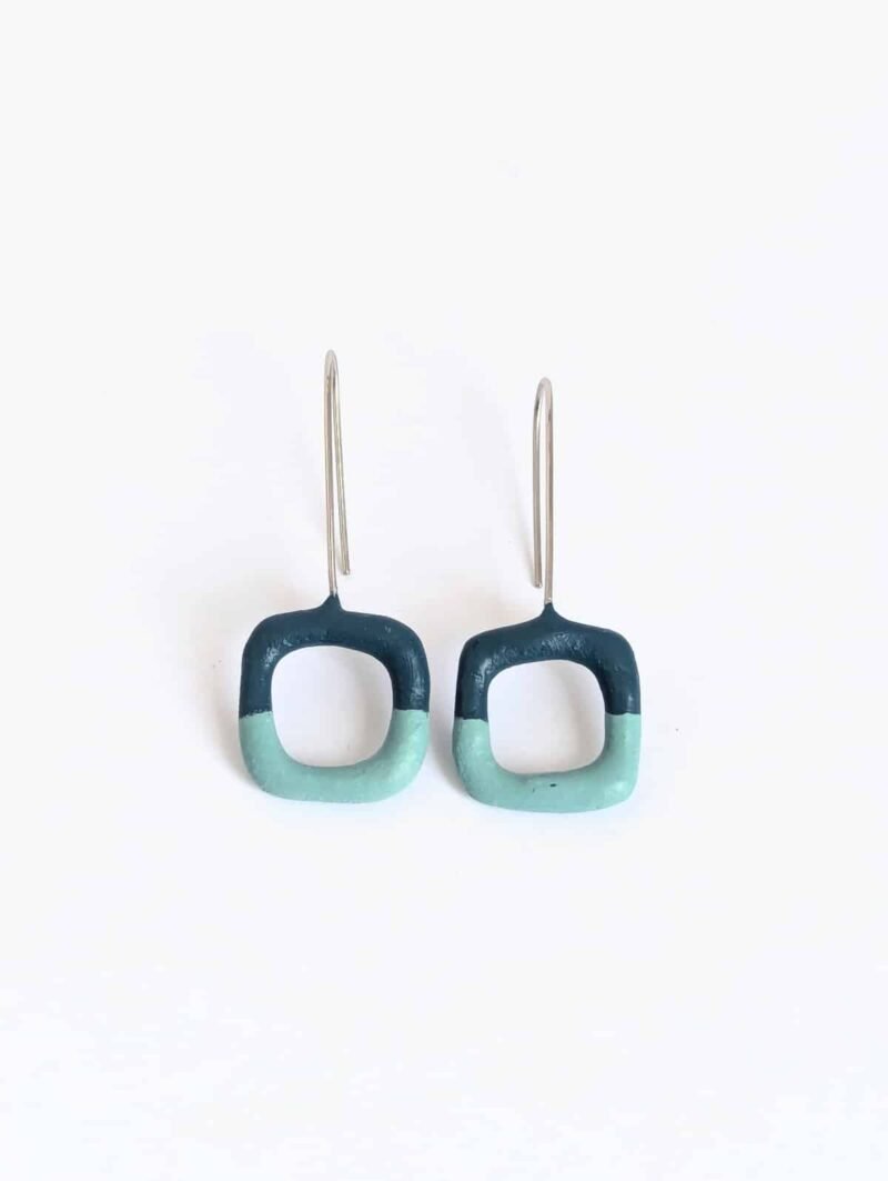 Boucles d'oreilles Bubble L Bicolore – Image 4