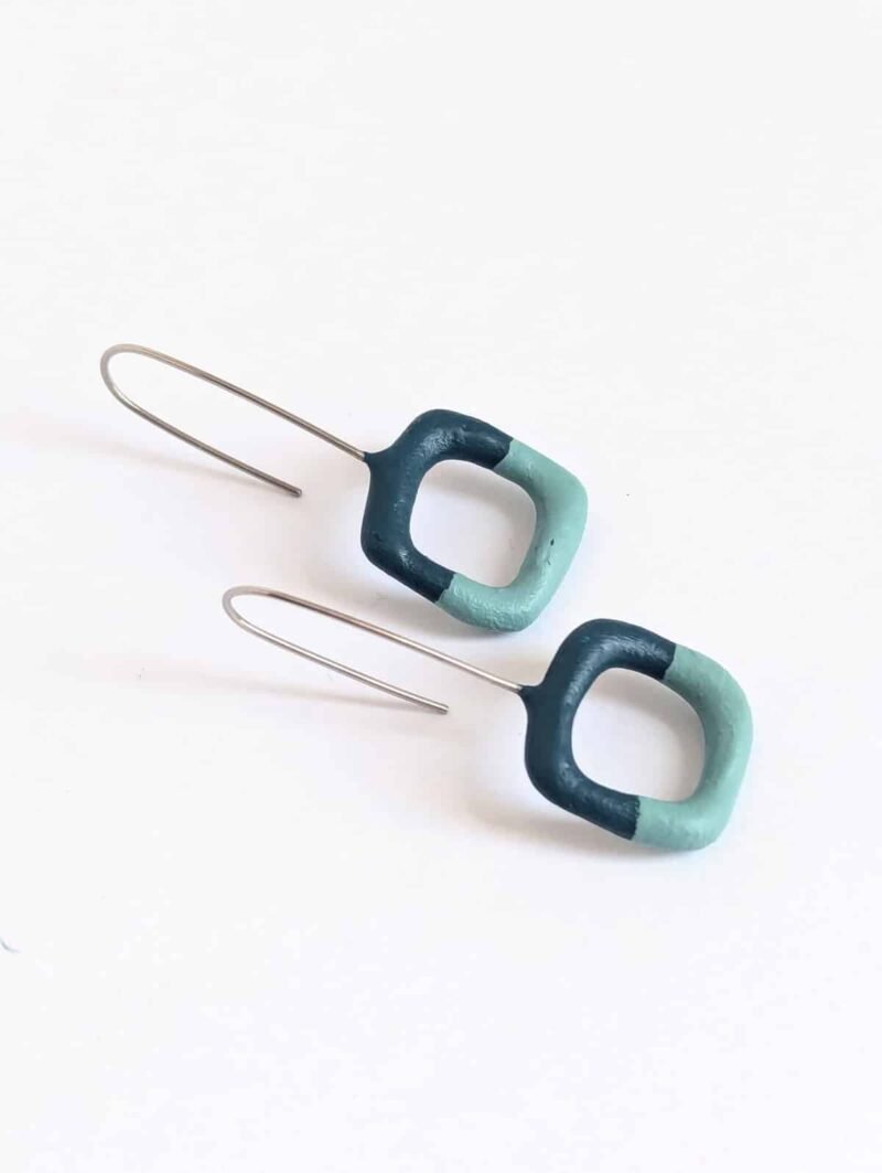 Boucles d'oreilles Bubble L Bicolore – Image 3