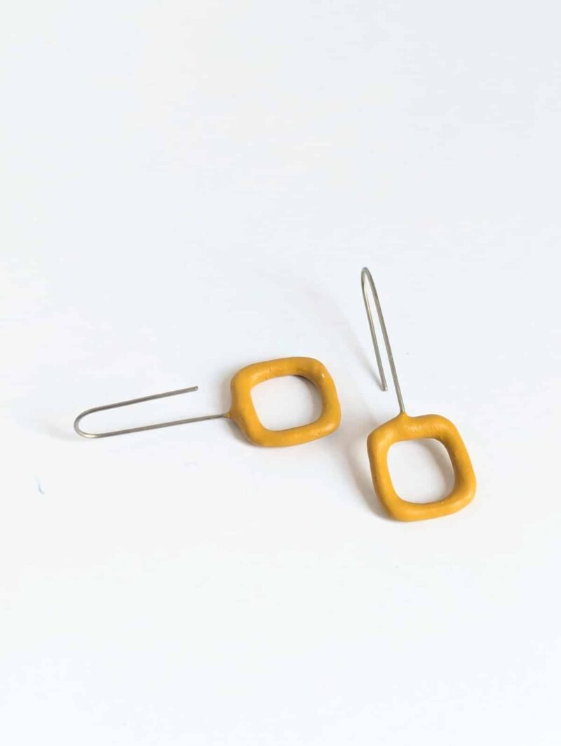 Boucles d'oreilles Bubble L Carré – Image 8