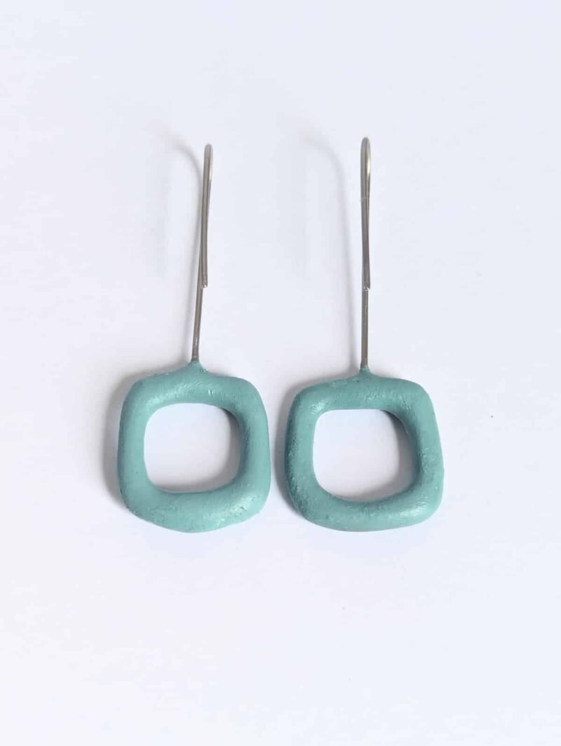 Boucles d'oreilles Bubble L Carré – Image 10