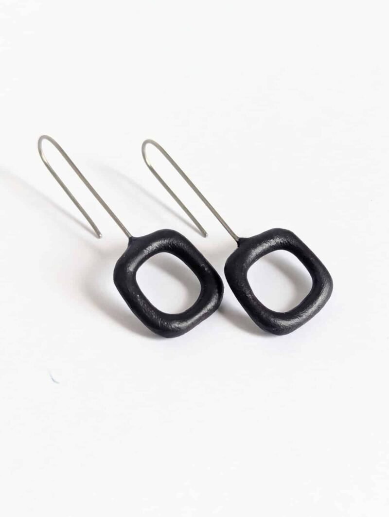 Boucles d'oreilles Bubble L Carré – Image 6