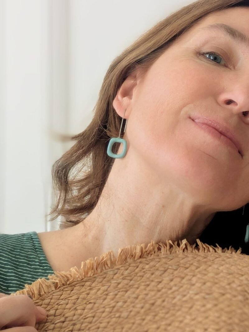 Boucles d'oreilles Bubble L Carré – Image 2