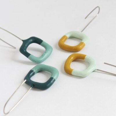 Boucles d'oreilles Bubble L Bicolore