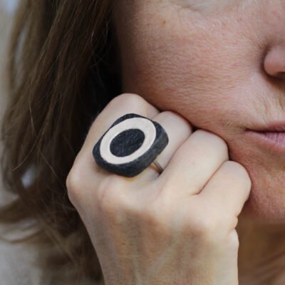 Bague Graphiti Éclipse