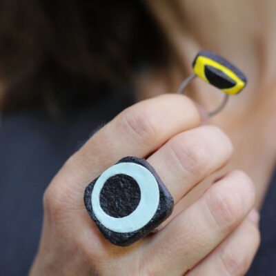 Bague Graphiti Éclipse