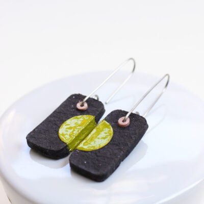 Boucles d'oreilles Graphiti Demi-lunes
