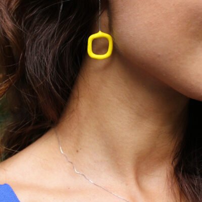 Boucles d'oreilles Bubble L Carré